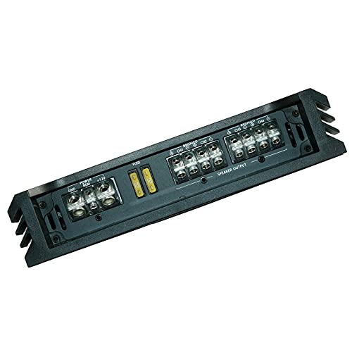 Audiobank AB1400.4 4 Channel 1400 Watt 2 Ohm A/B Class Car Audio Stereo Speaker Amplifier with Bass Control, Bridgeable, LED Indicator with Bass Knob Included Audiobank AB1400.4 4 Channel 1400 Watt 2 Ohm A/B Class Car Audio Stereo Speaker Amplifier with Bass Control, Bridgeable, LED Indicator with Bass Knob Included